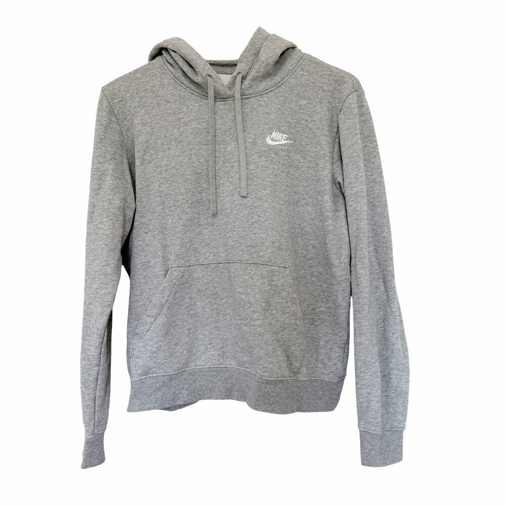 Nike Sportswear Gray Club Fleece Pullover Hoodie Sz M